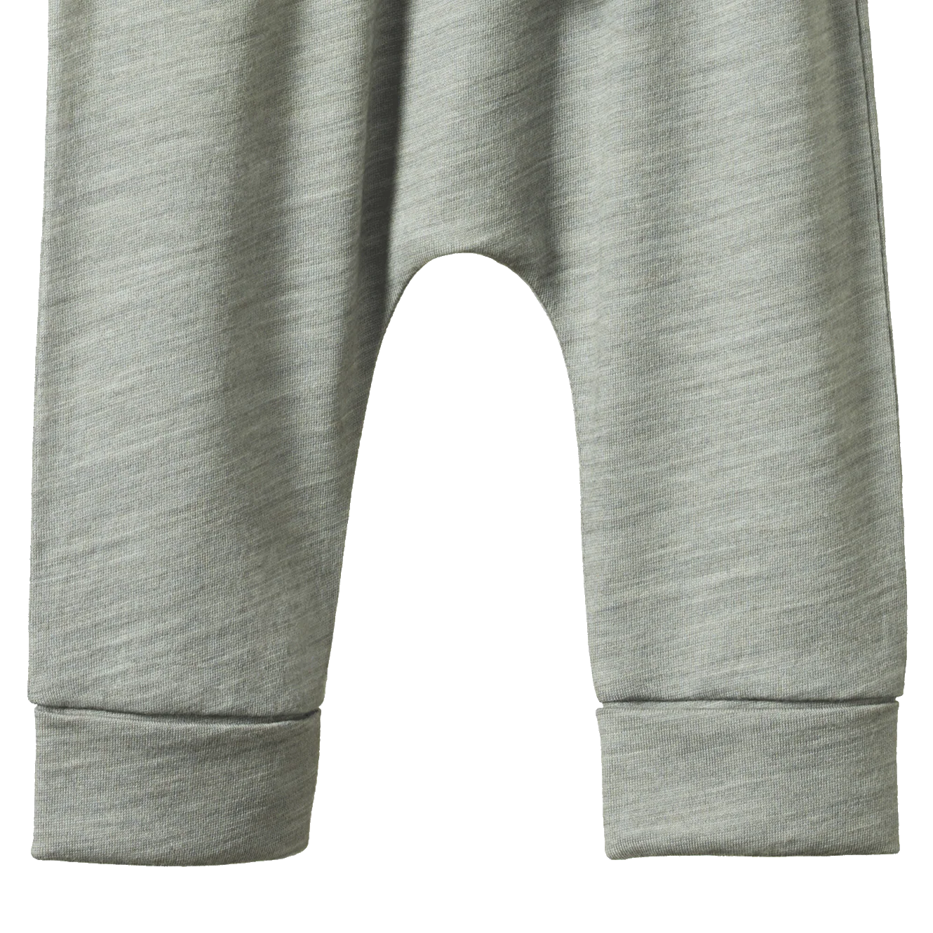 Merino drawstring pants - Grey Marl