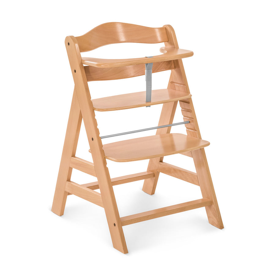 Hauck Alpha + Wooden Highchair - Natural PRE ORDER