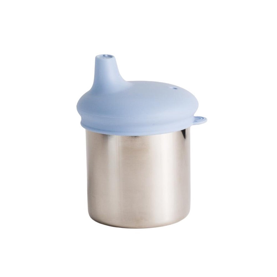 Nestling Stainless Insulated Sip & Straw Cup - Dusty Blue