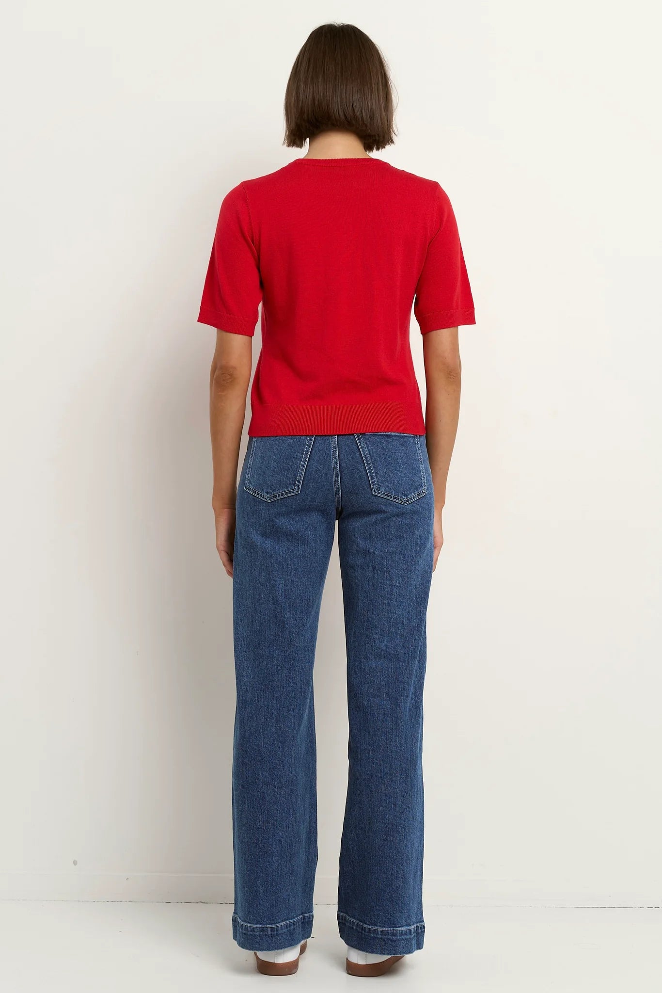 Edition Red Crewneck Knit Tee - Red