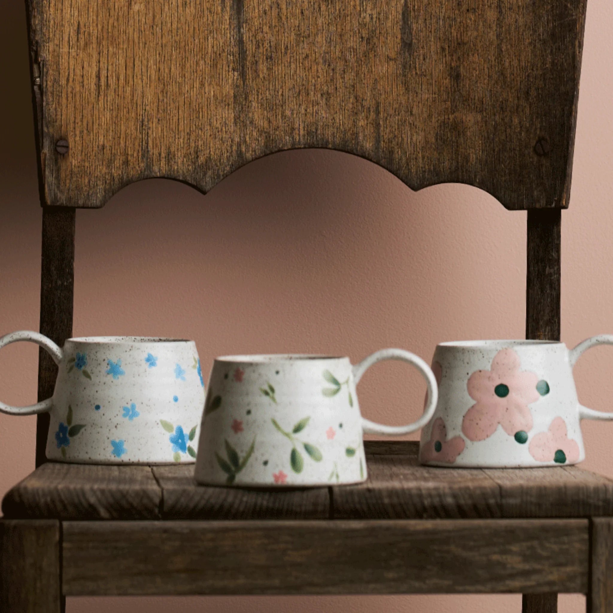 Penny Flower Garden - Large Handled Mug