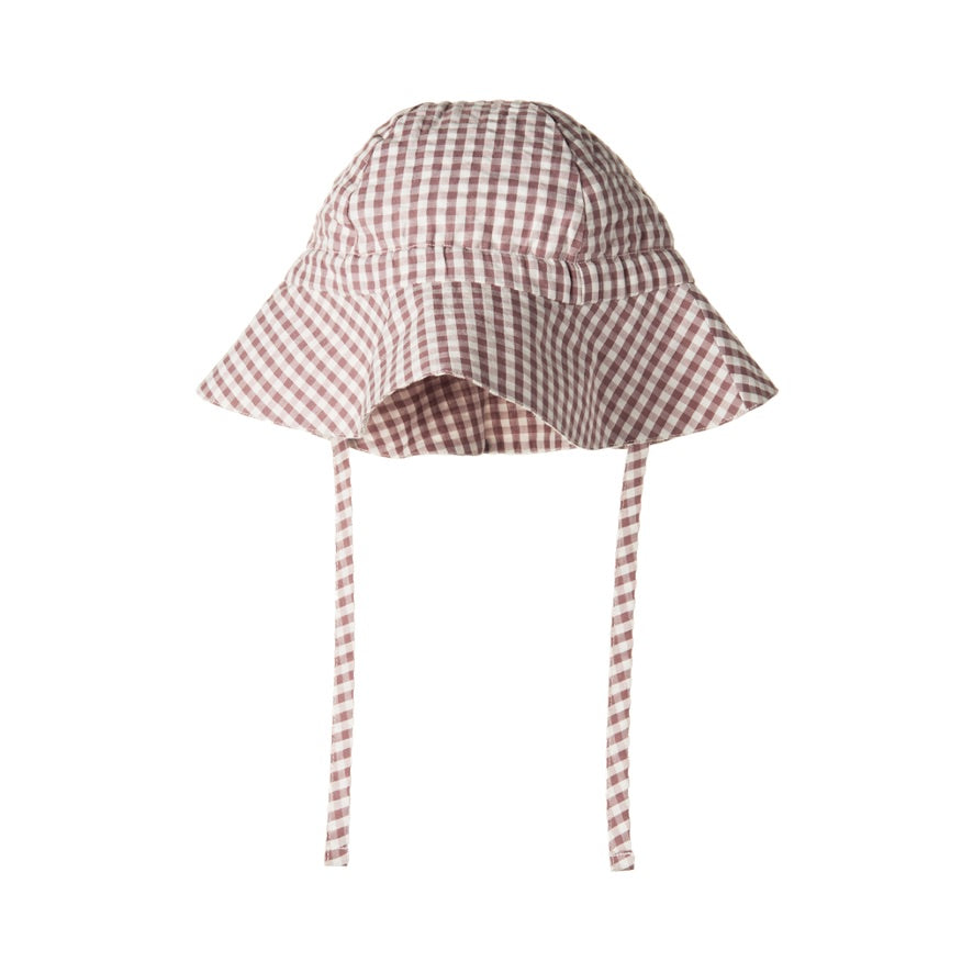 Gingham sunhat - TWILIGHT CHECK