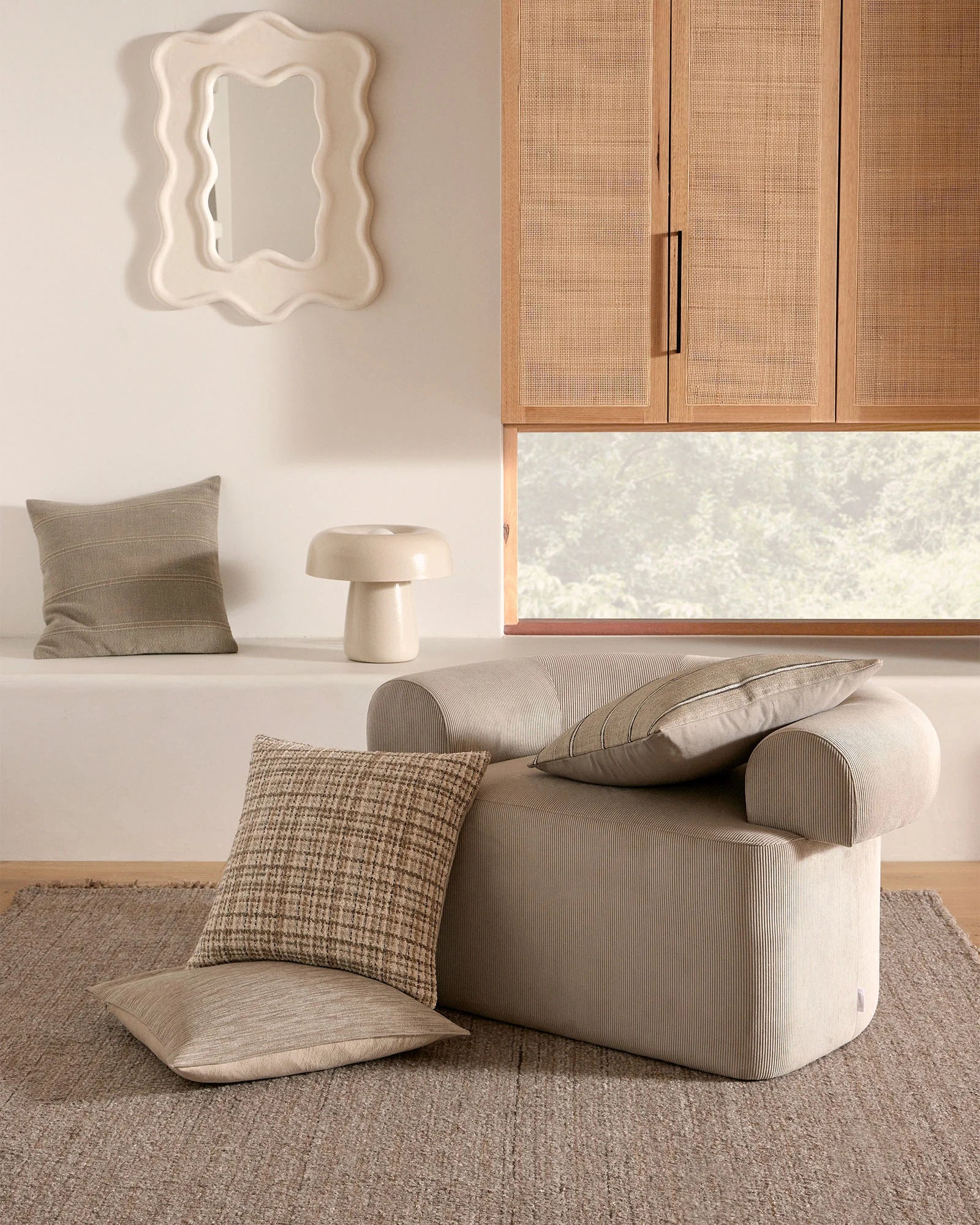 Tripoli cushion fog - 50X50cm with feather inner