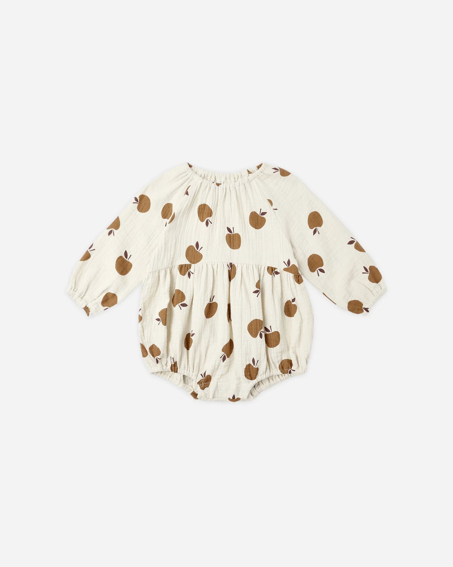 Long Sleeve Bubble Romper || Golden Apples