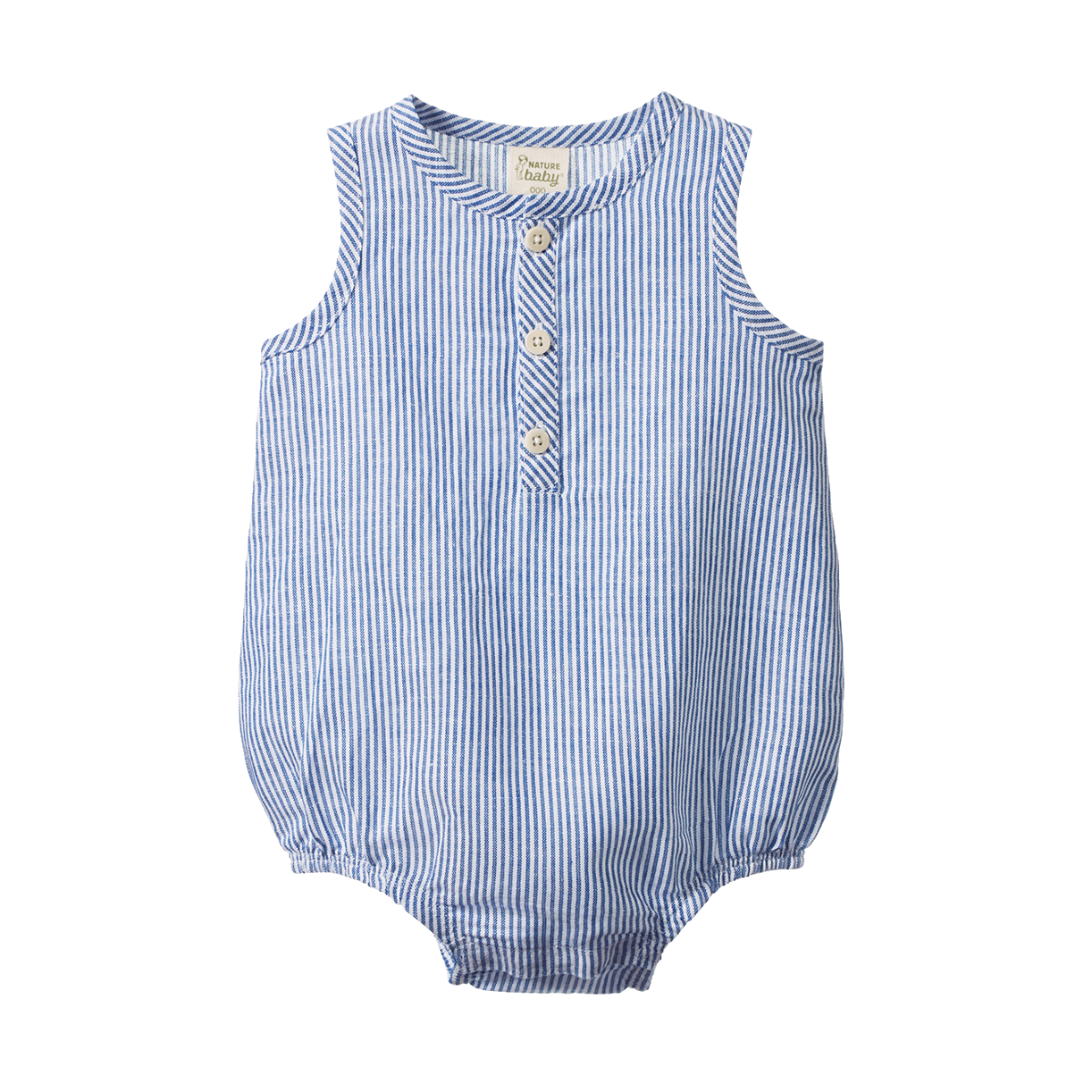 Cedar Suit Cotton/Linen - Blue Stripe