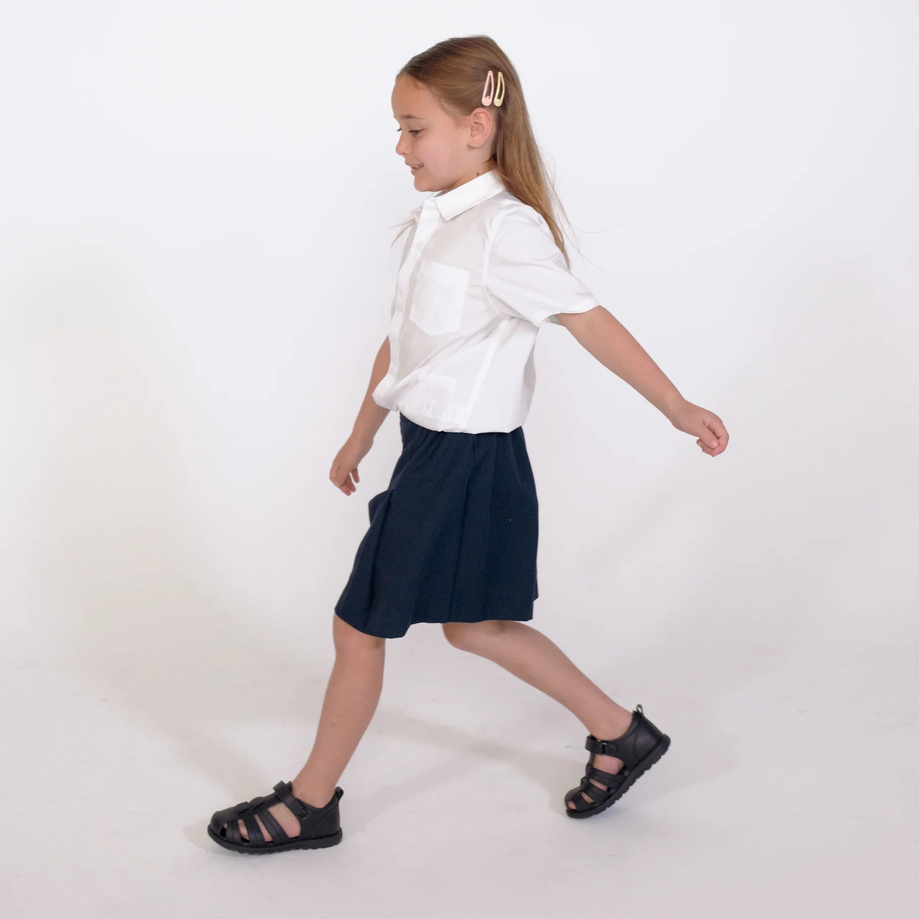 APOLLO Black - School Shoe