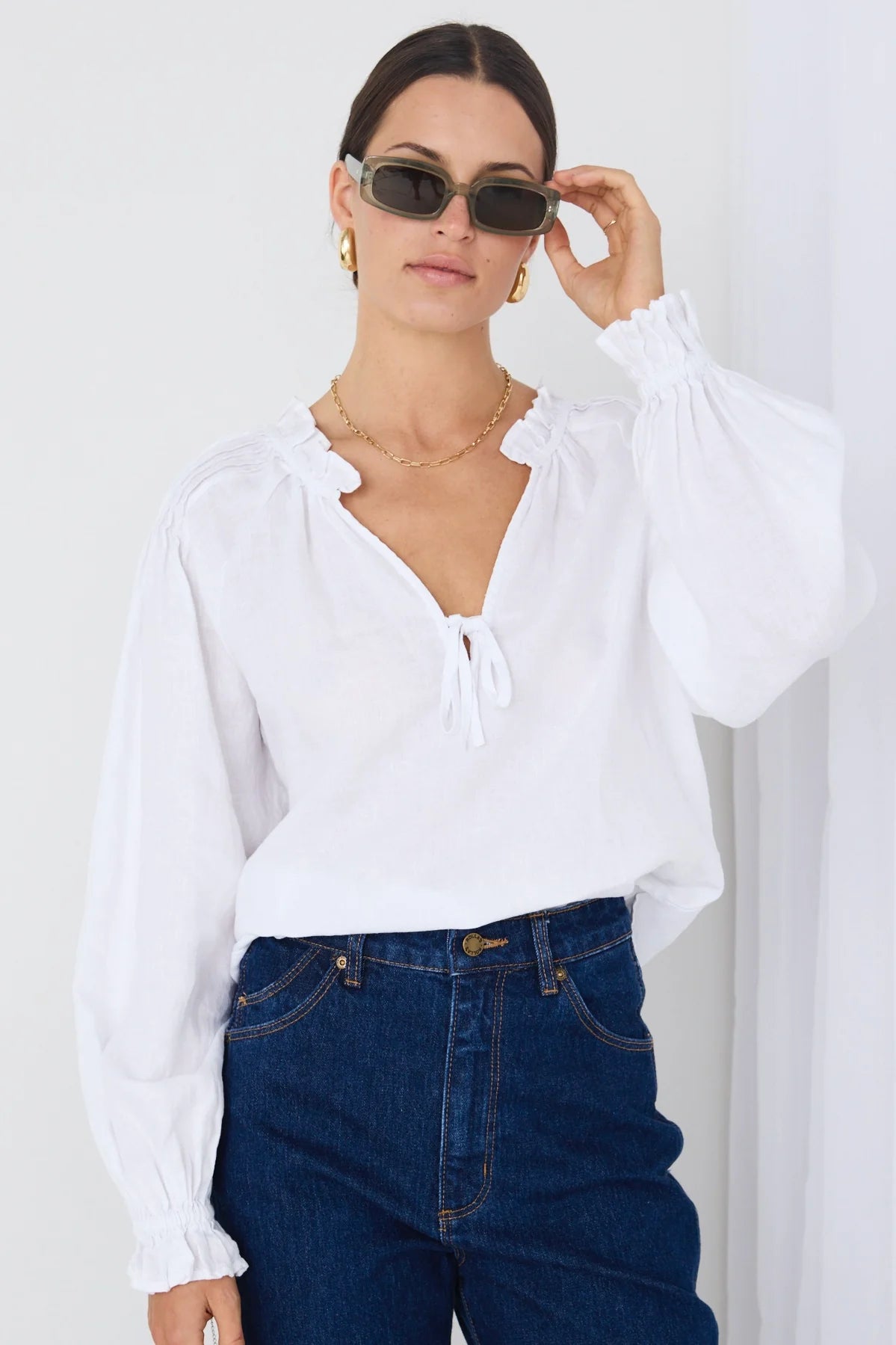 Birch Top - White Linen