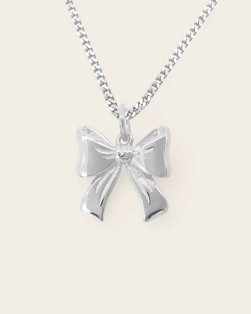 Heritage Bella Bow Necklace - Sterling Silver