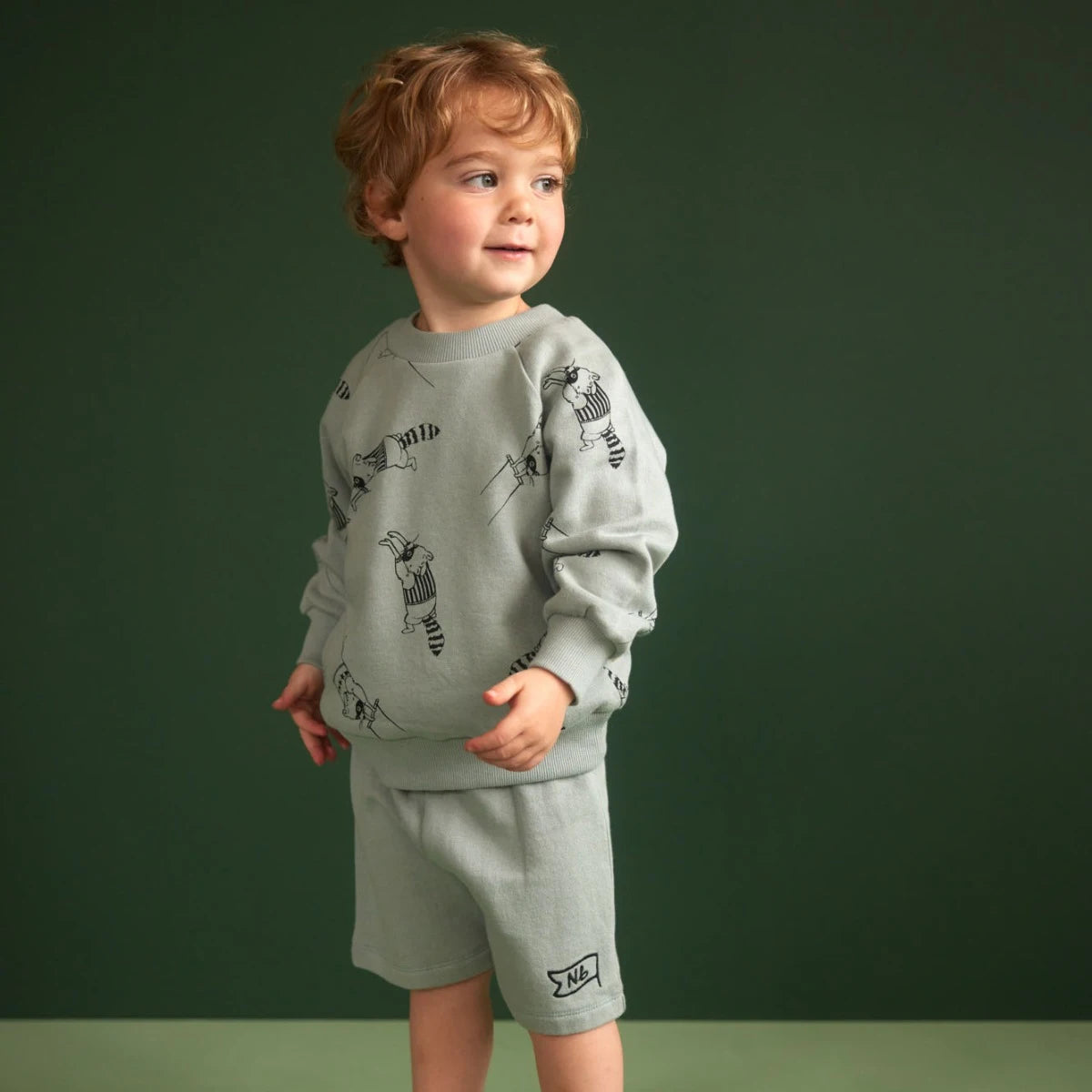 Jimmy Shorts Sweatshirt Knit - STAR DEW