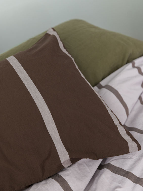 Duo Pillowcase Pair - Rye/Pansy