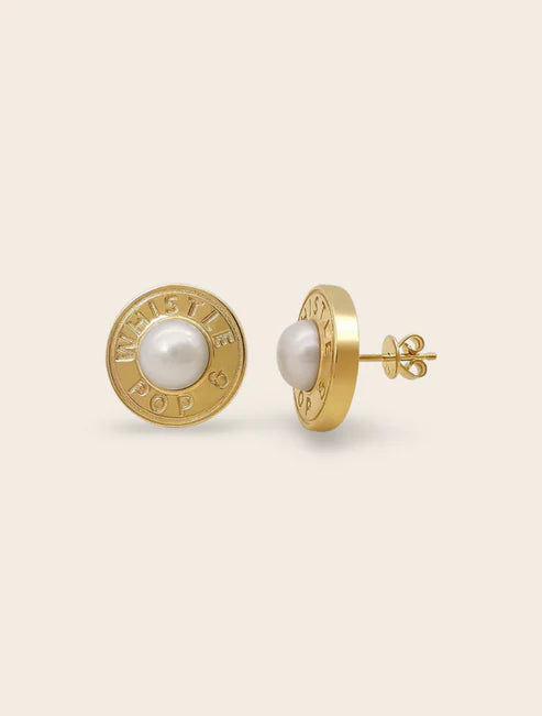 Vow Valley Pearl Earrings - Gold plate