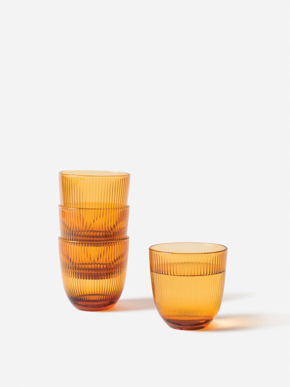 Rib Tumbler - Amber