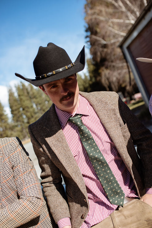 Hound & Hare neck tie - Green