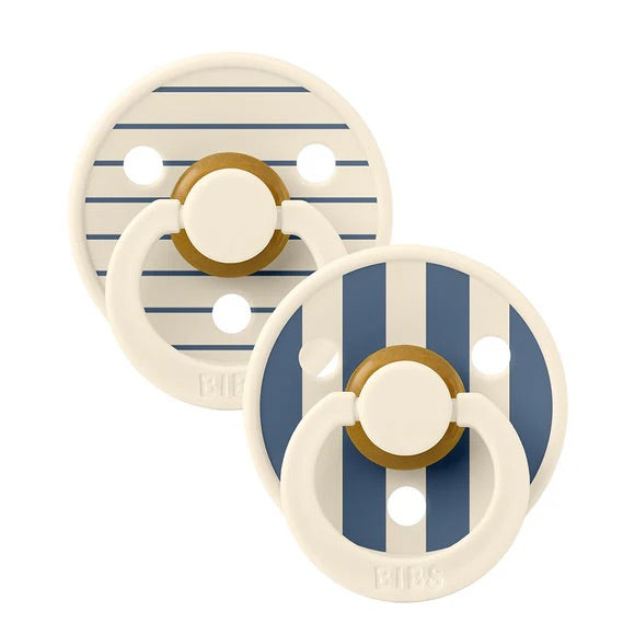 BIBS Pacifier Studio Colour - Pin Ivory Steel Blue Mix