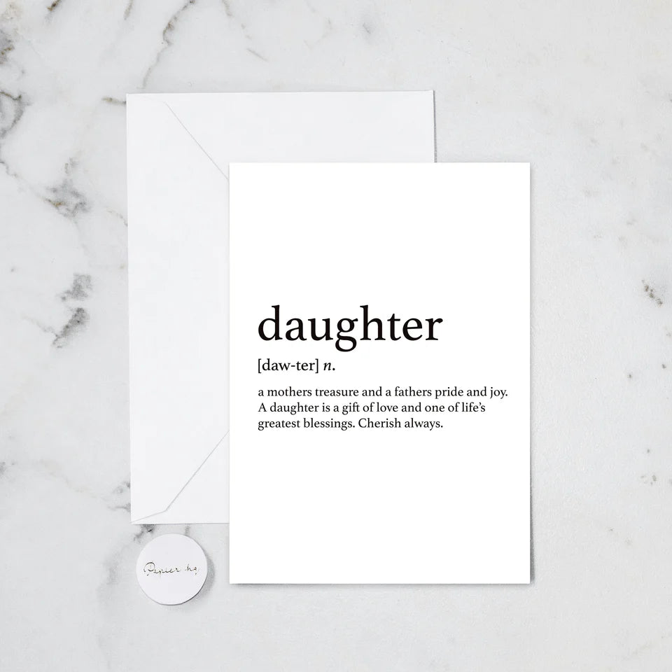 DAUGHTER GREETING CARD