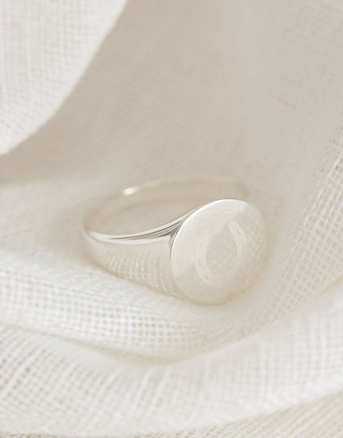 Trailblazer Trusty Steed Signet Ring - Silver