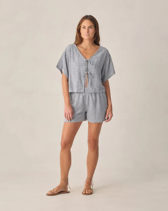 Women's Juniper Set Marine Gingham