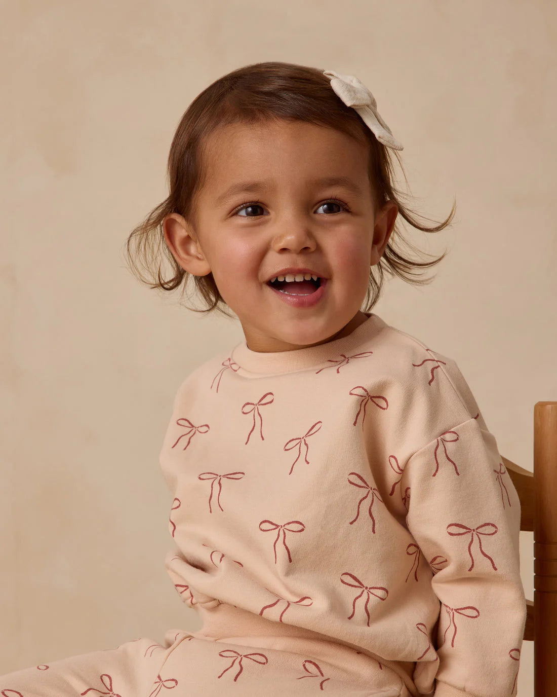 Relaxed fleece sweatshirt - Red bows