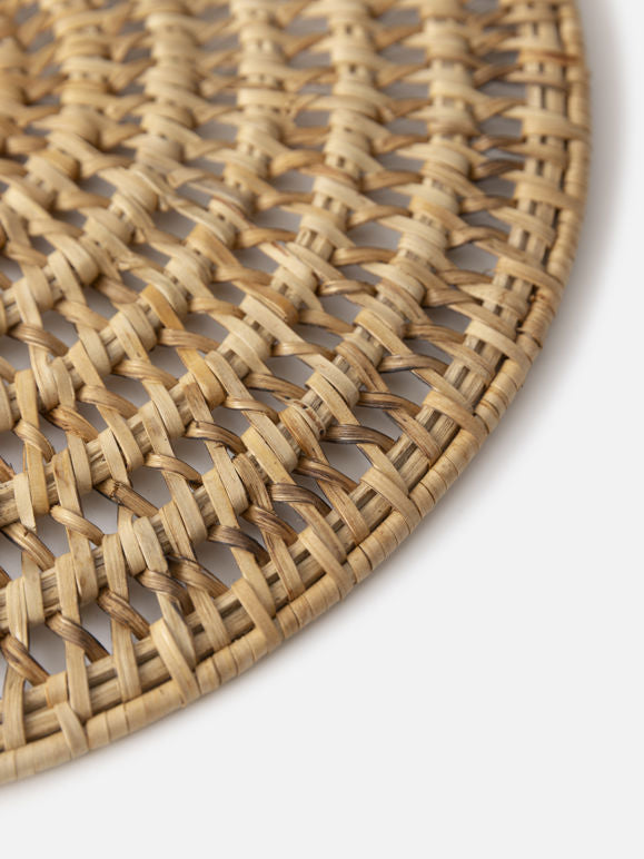 Rattan Round Placemat - Small
