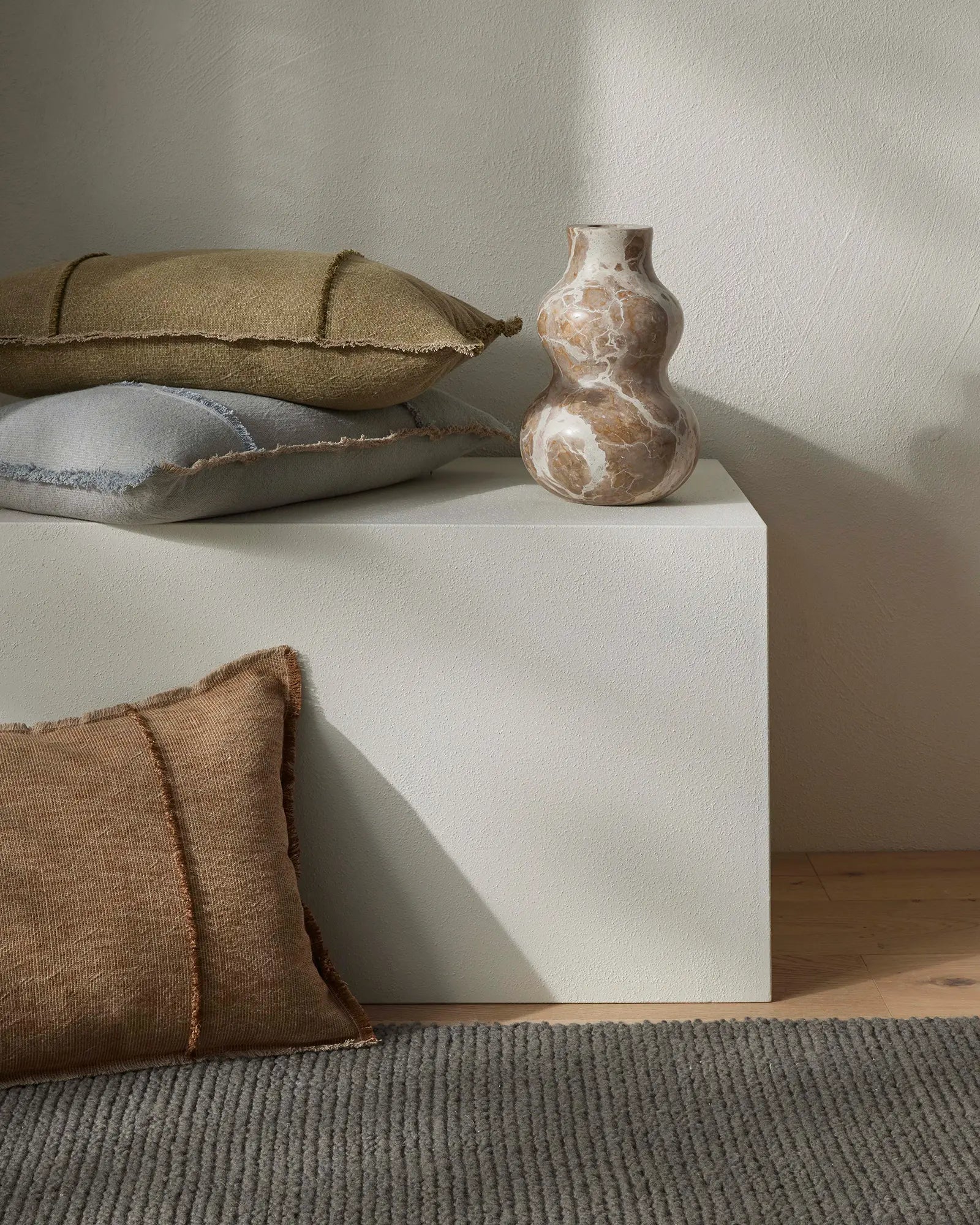 Adela Cushion Cocoa 40x60cm - With Feather Inner