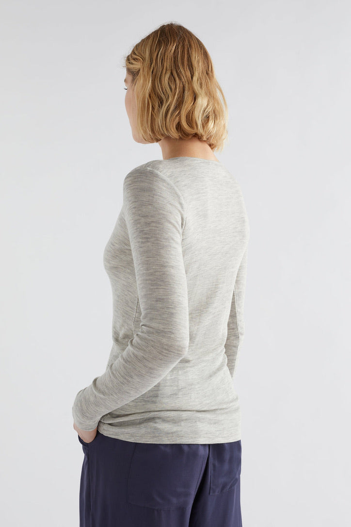 Merino Long Sleeve Top - Grey