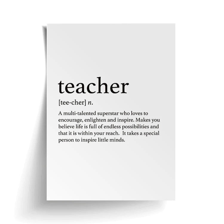 TEACHER PRINT