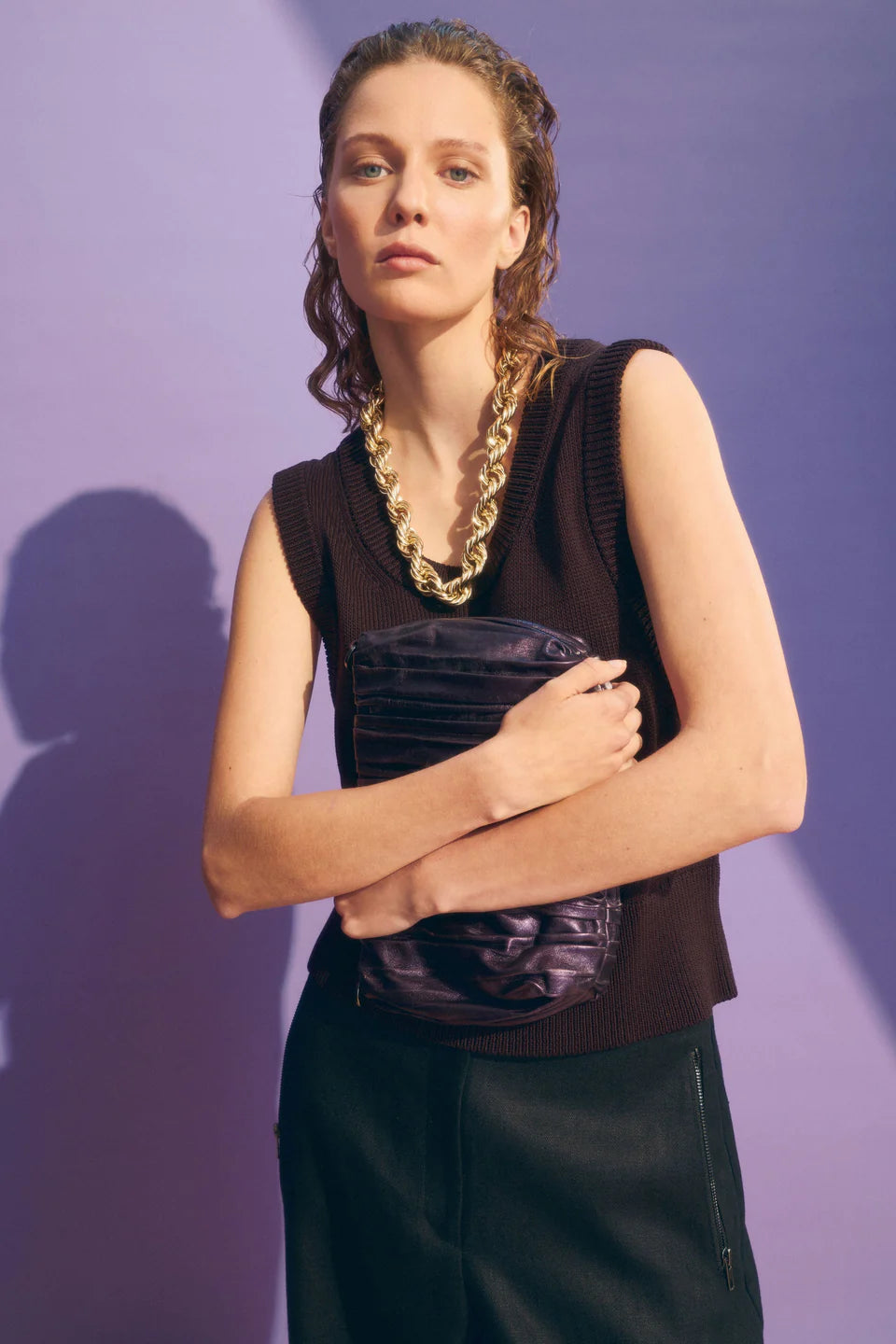 Mikkel vest - CHOCOLATE