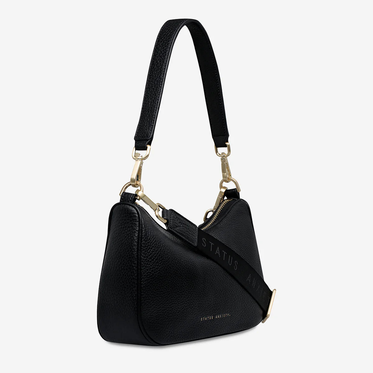 Look Both Ways Bag - Black/Brushed Gold