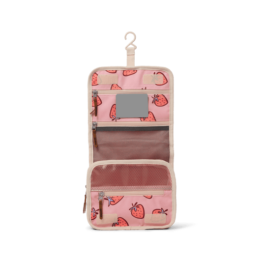 Hanging Toiletry Bag - Strawberry Splash