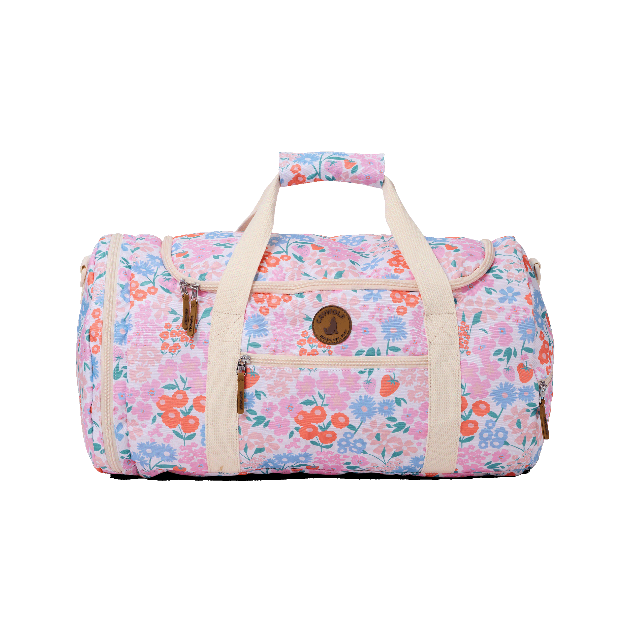 Packable Duffle Bag - Strawberry Splash
