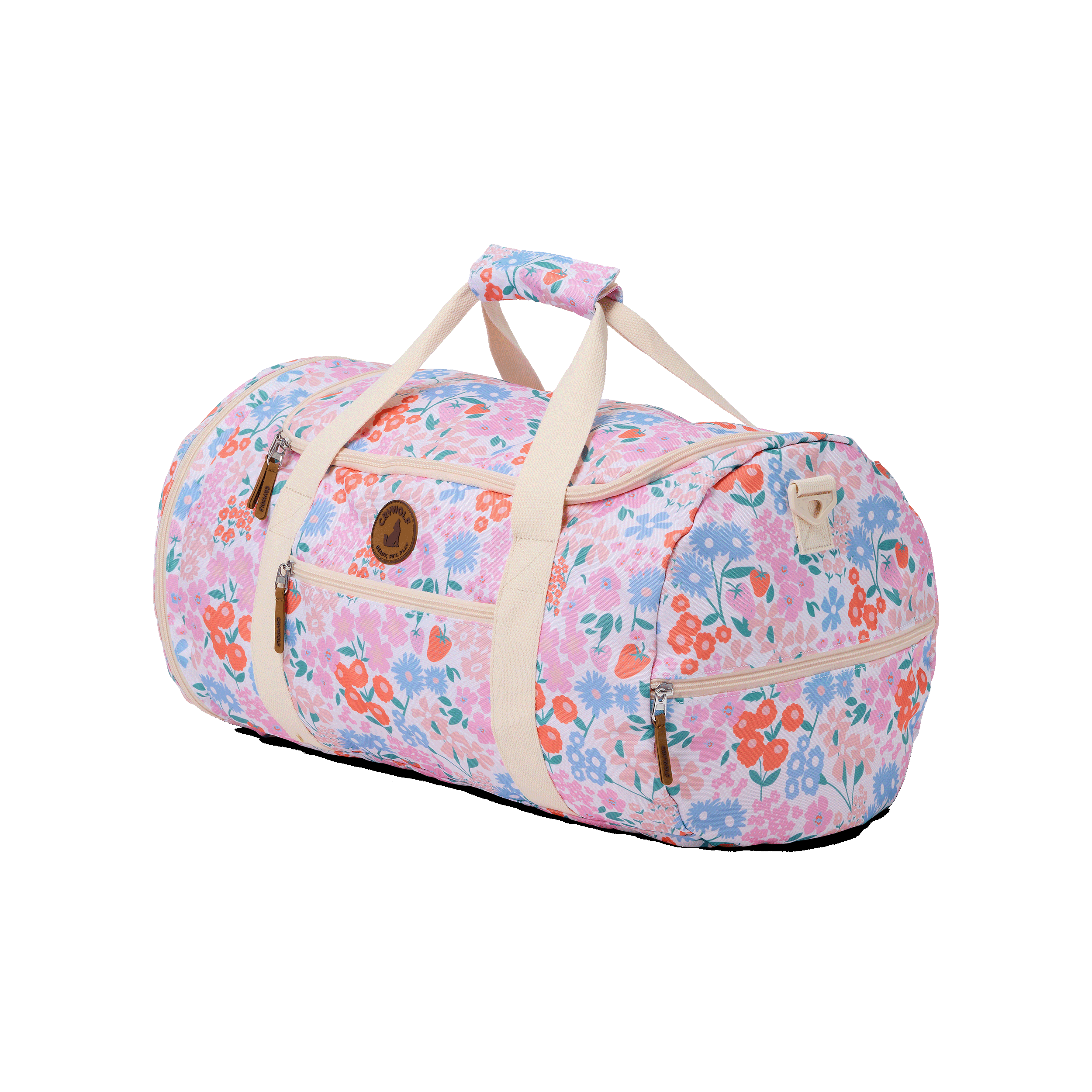 Packable Duffle Bag - Strawberry Splash
