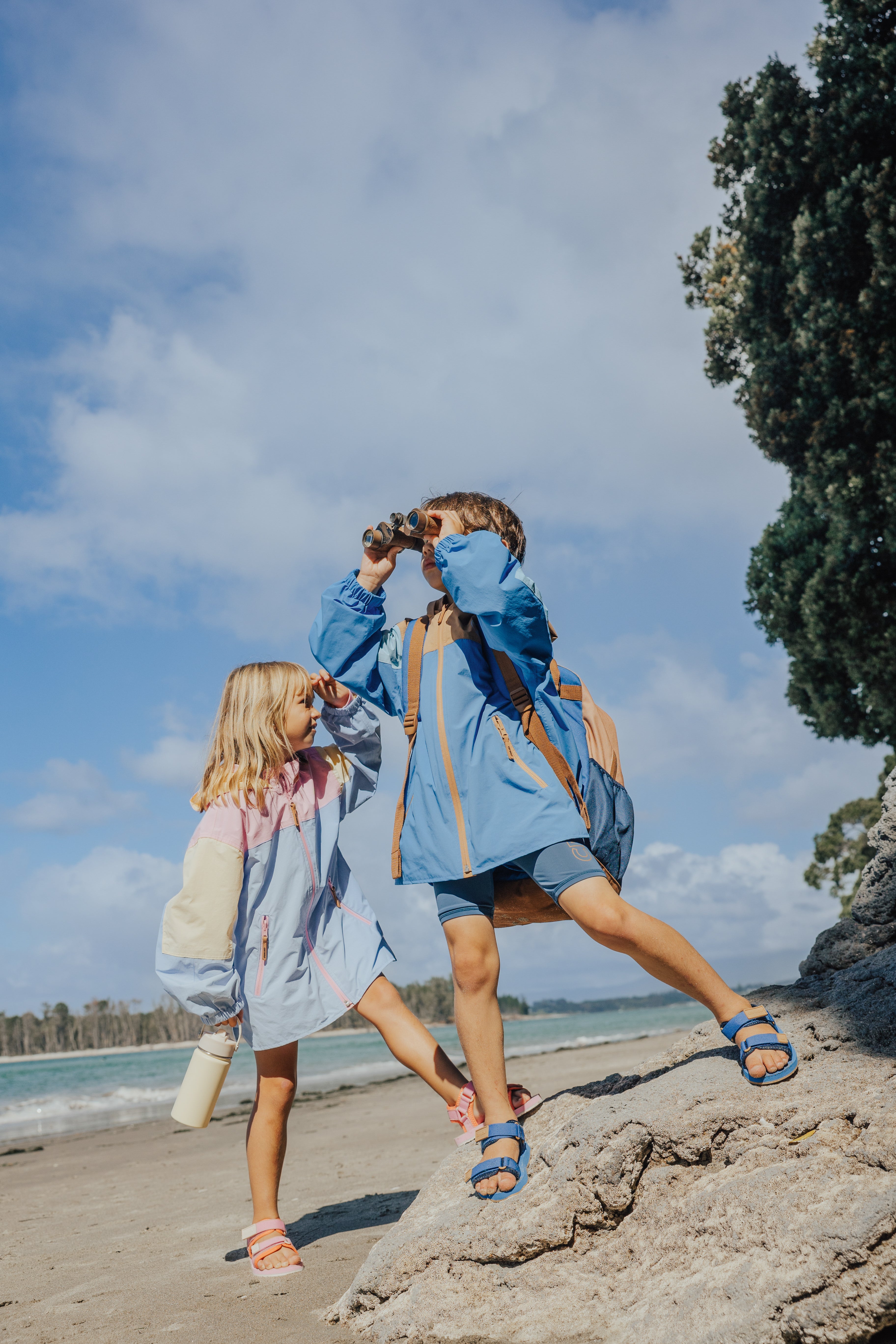 Packable Jacket - Ocean Colour Block