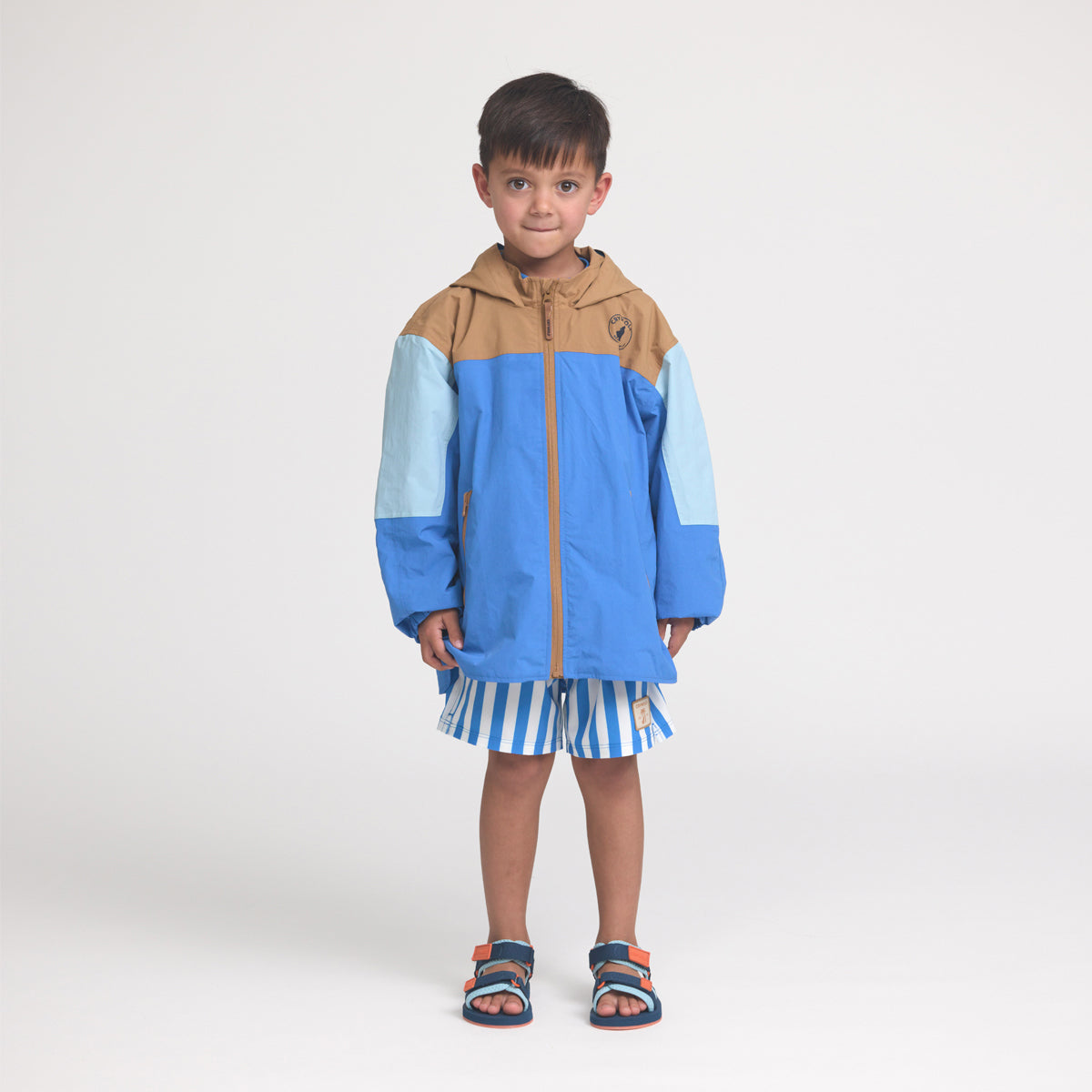 Packable Jacket - Ocean Colour Block