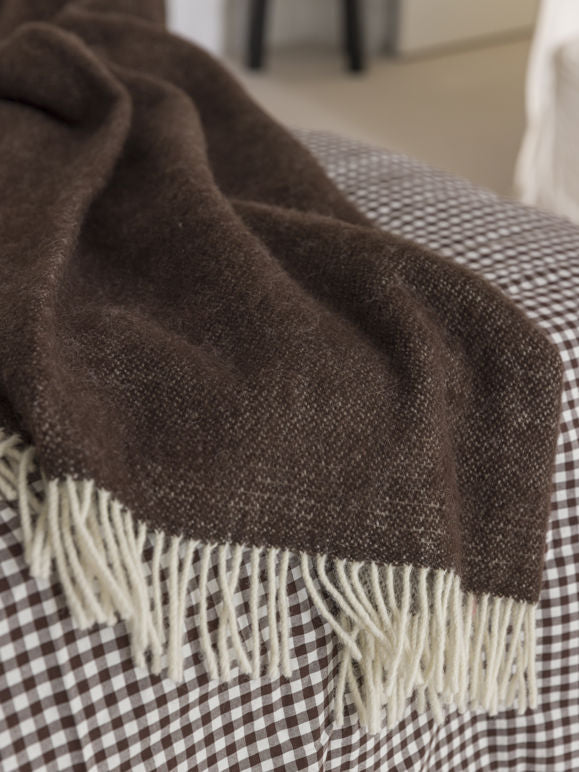 Wool Throw - Cocoa