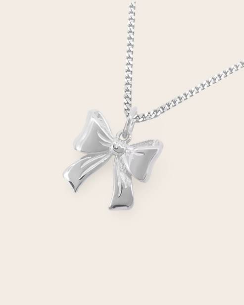 Heritage Bella Bow Necklace - Sterling Silver