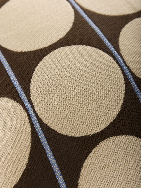 Abacus Cushion Cover-Chocolate/Wheat