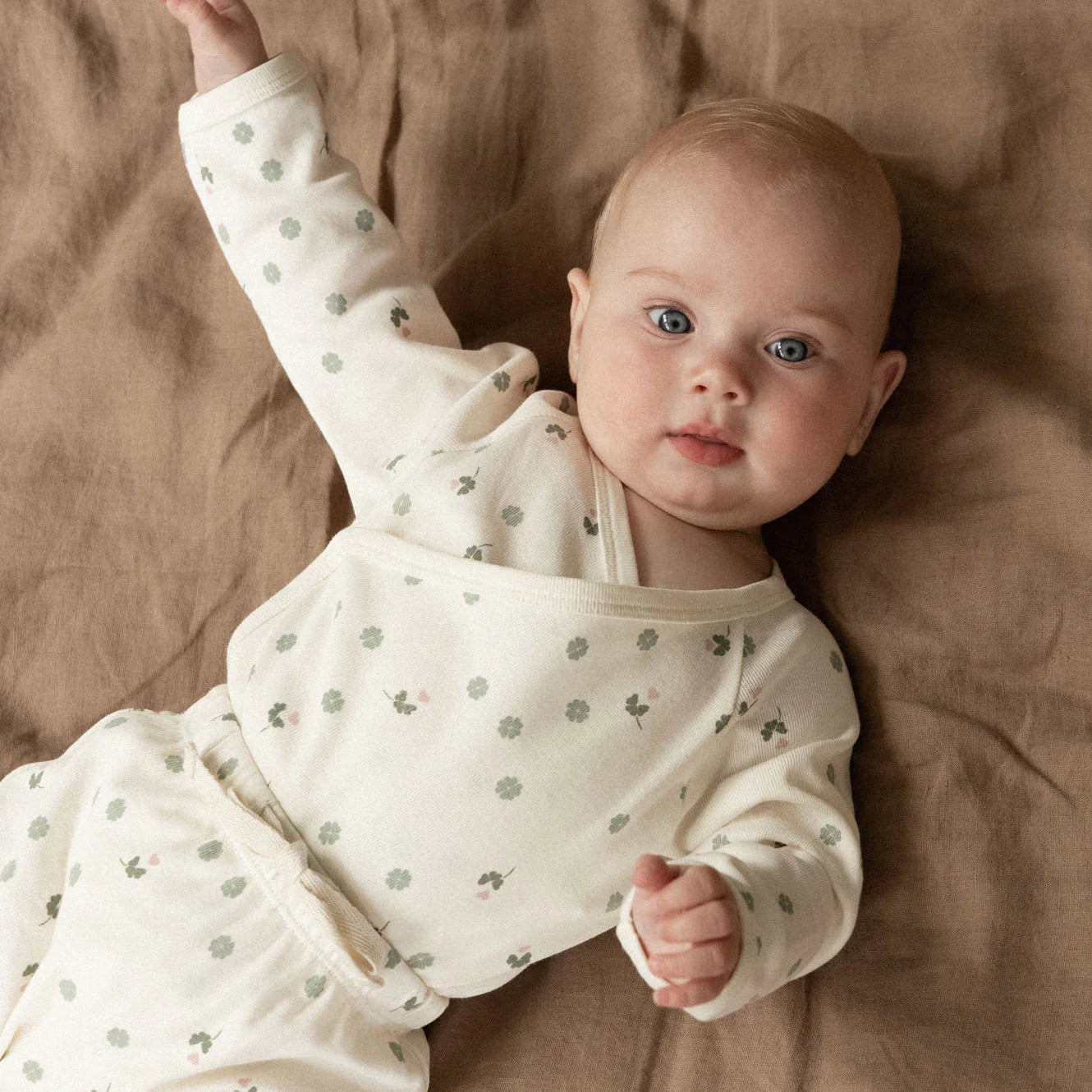 FOOTED ROMPERS, Lucky Print