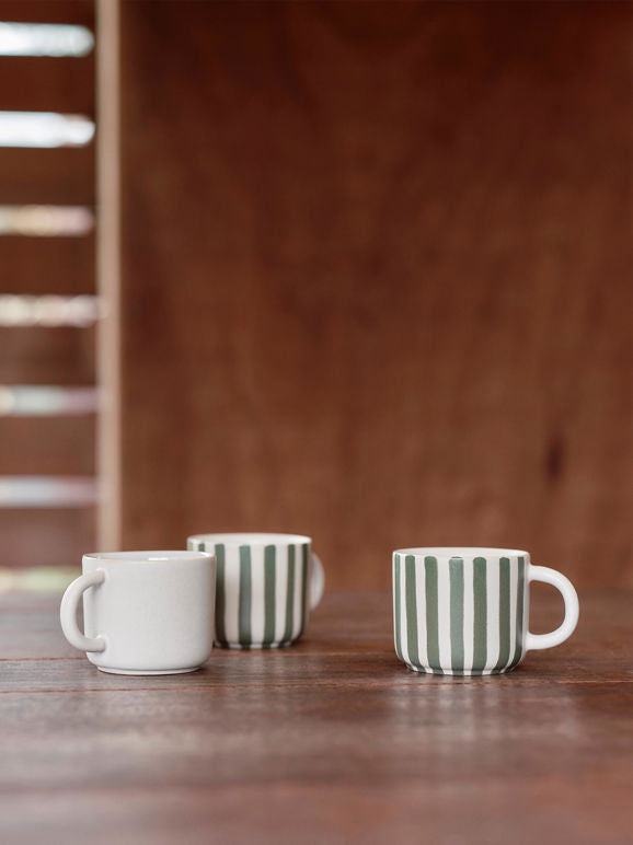 Paloma Coffee Cup - Natural/Ivy