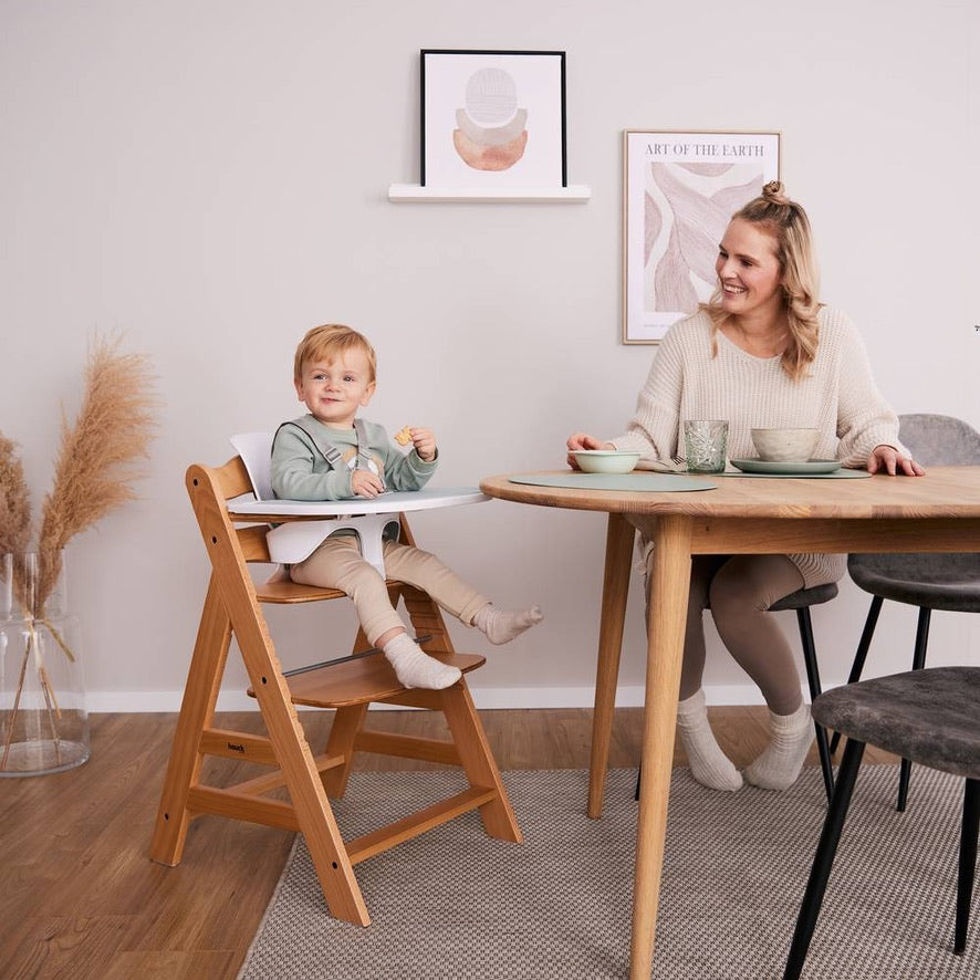 Hauck Alpha + Wooden Highchair - Natural PRE ORDER