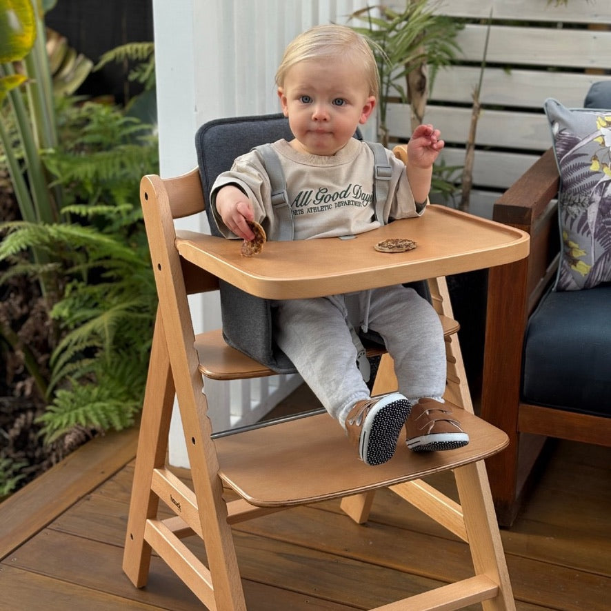 Hauck Alpha + Wooden Highchair - Natural PRE ORDER