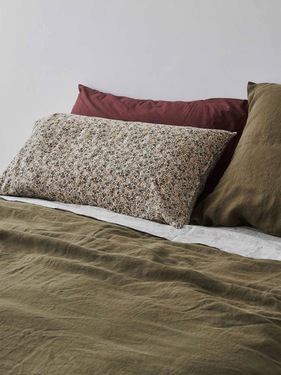 Wildflower Linen Pillowcase Pair