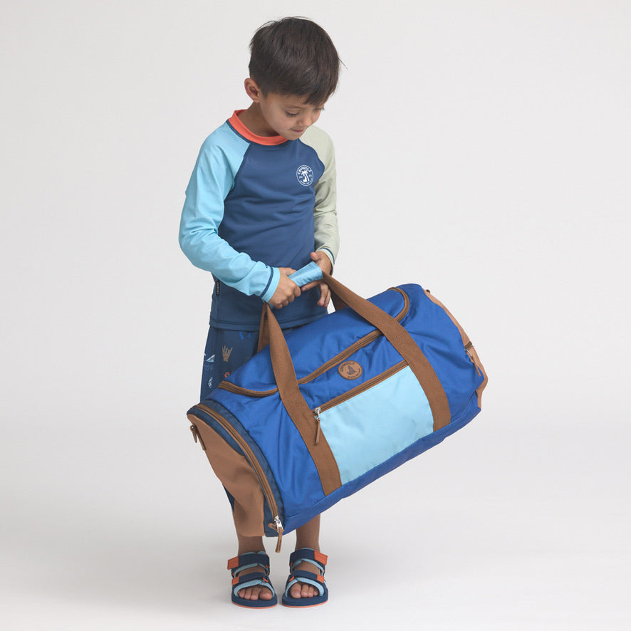 Packable Duffle Bag - Deep sea - Colour block