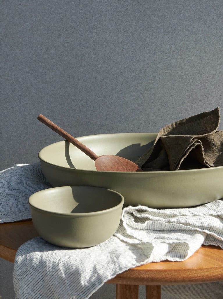 Halo Serving Bowl - Low Large - Fennel
