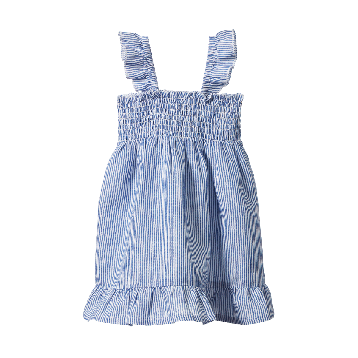 Gala Dress Linen - Blue Stripe