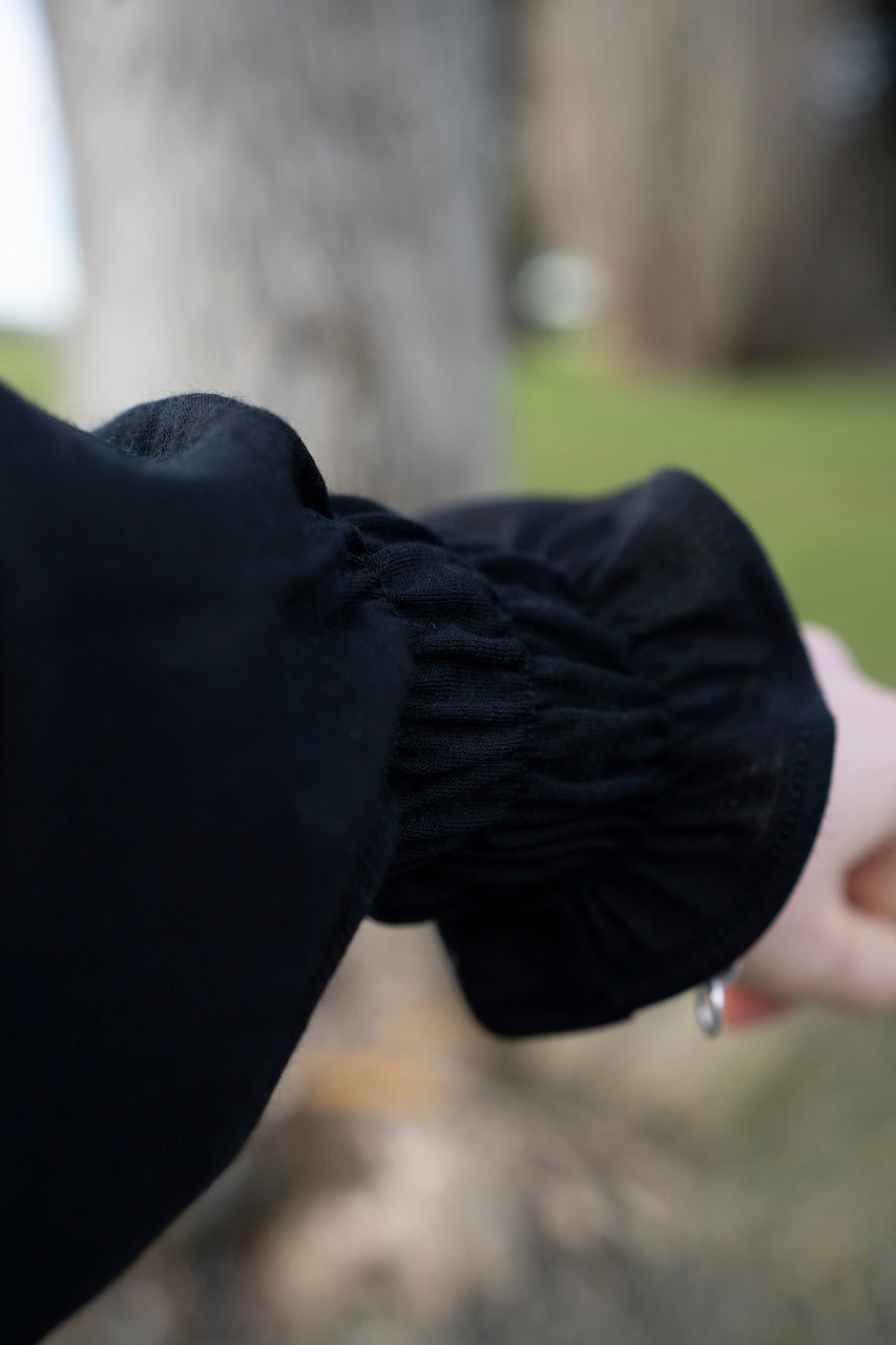 Milly top Black - 100% Merino