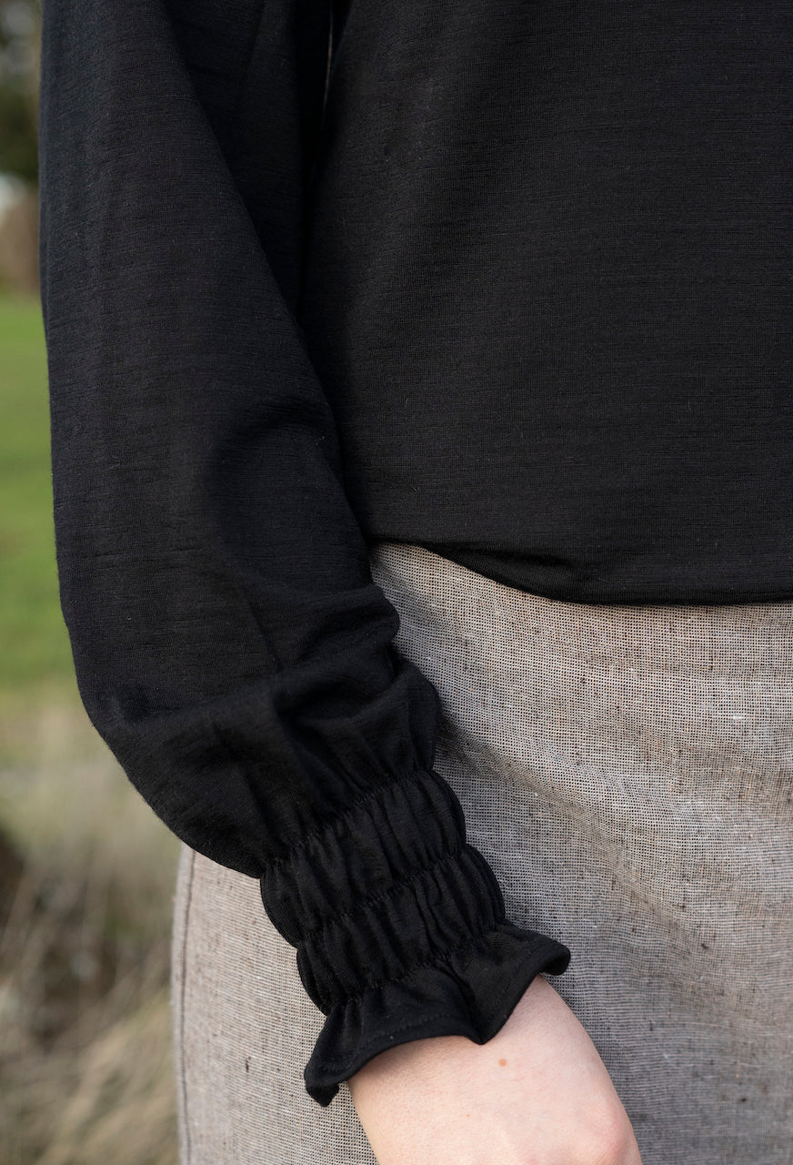 Milly top Black - 100% Merino