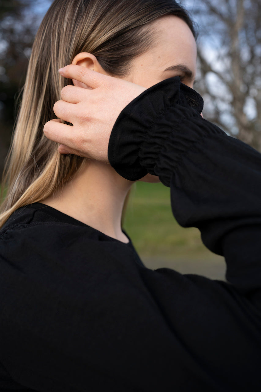 Milly top Black - 100% Merino
