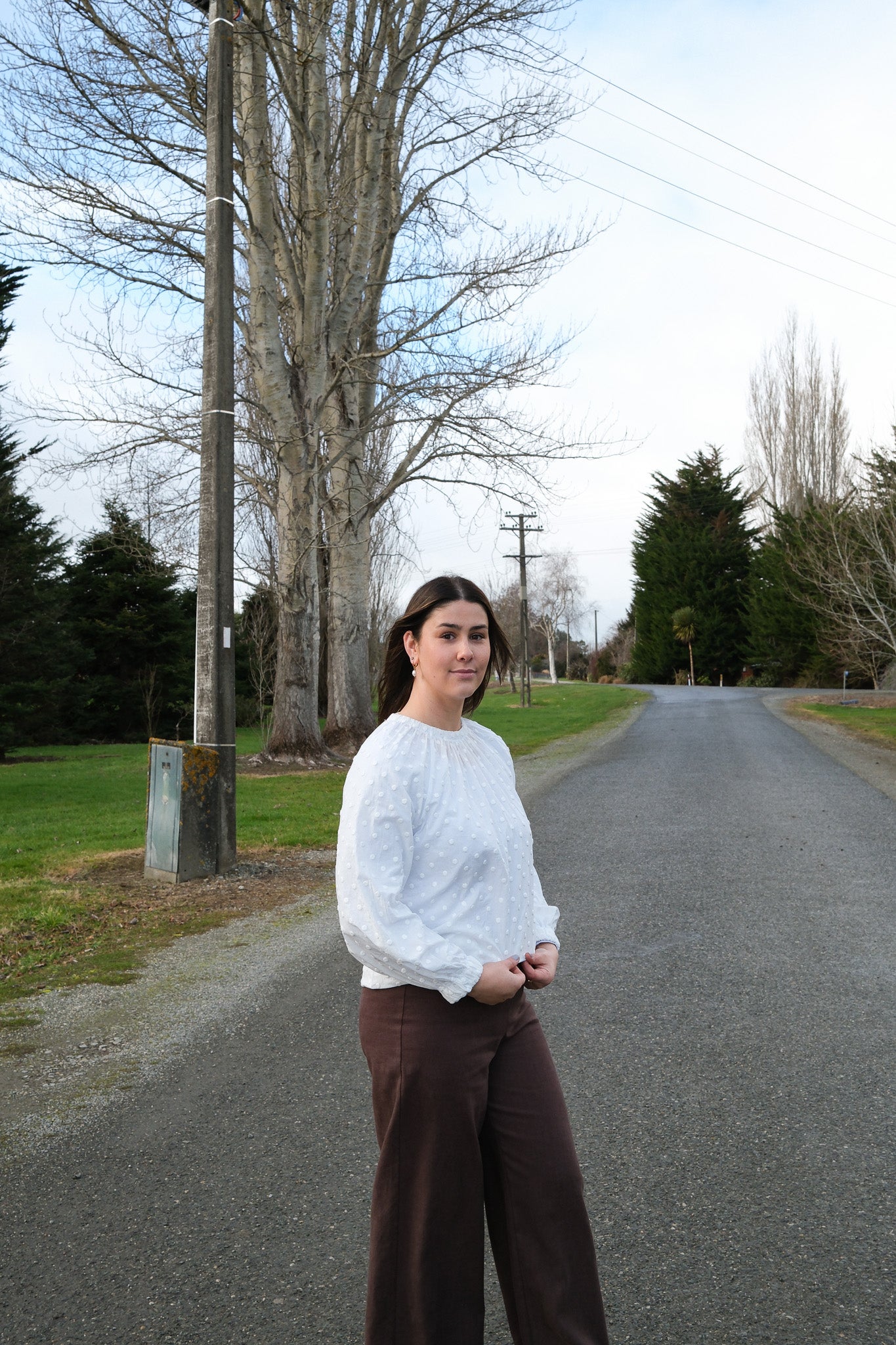 Poppy Blouse - White spot