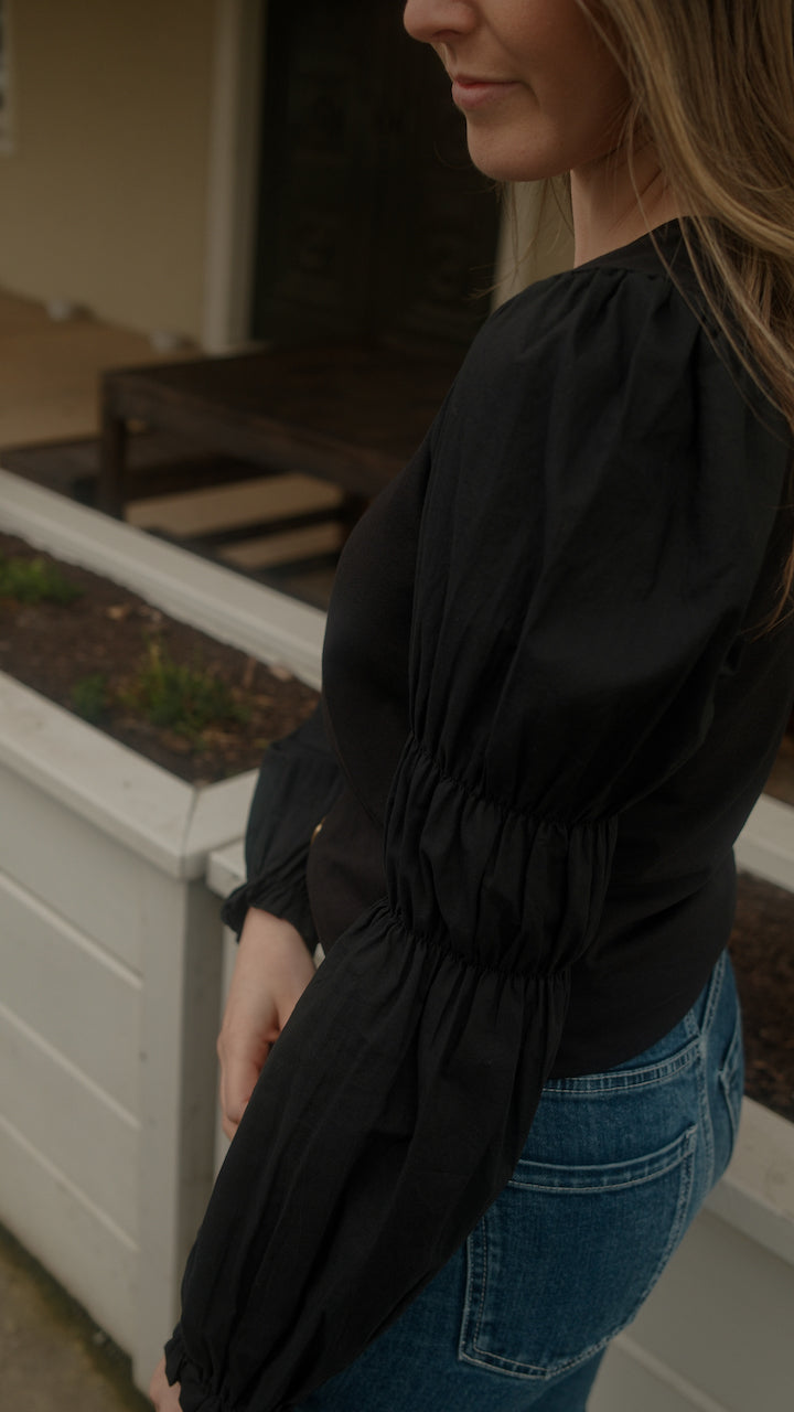 Victoria top black