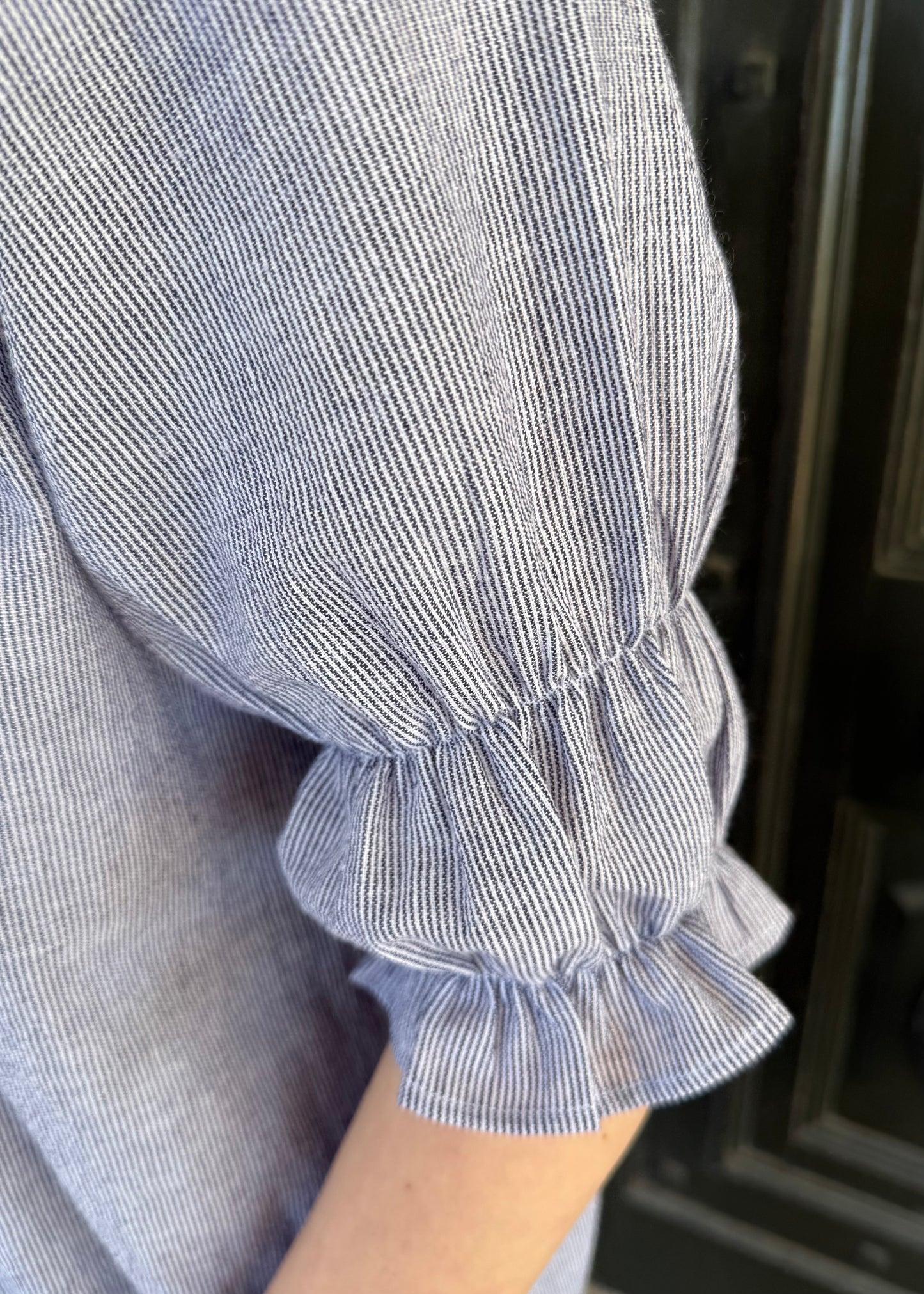 Gracie top - Blue/White stripe